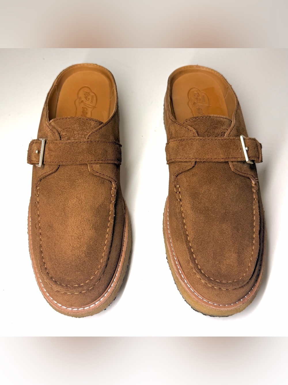 Sperry Women's Captsox Oxford Crepe Mules in tan Size - 10 - Picture 2 of 9